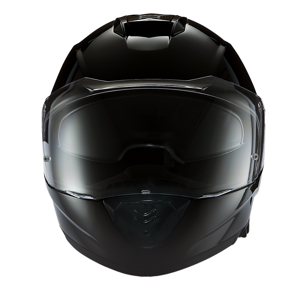Daytona Detour Full Face Motorcycle Helmet - DOT Certified, Dual Visor, Street Bike Helmet, Men/Women/Youth - Hi-Gloss Black DETOUR Daytona Helmets