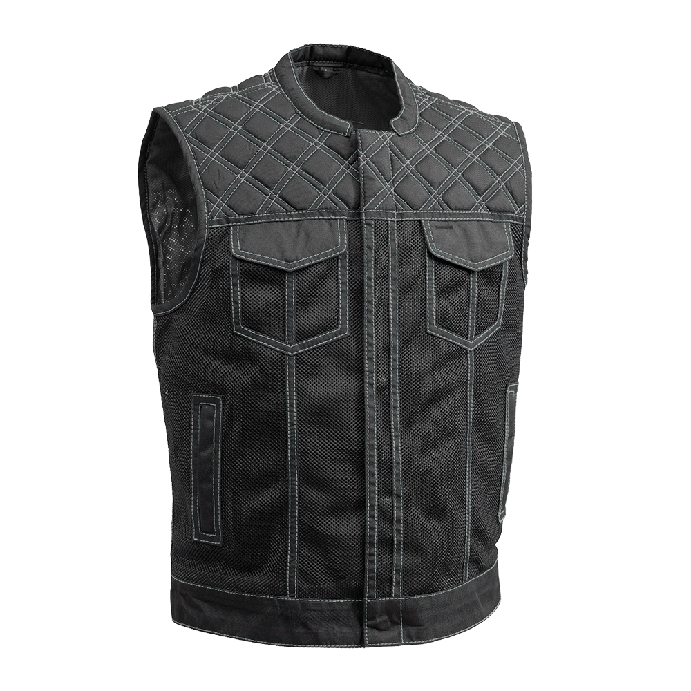 Downside Moto Mesh Men's Motorcycle Vest Men's Moto Mesh Vest Vests Grey S