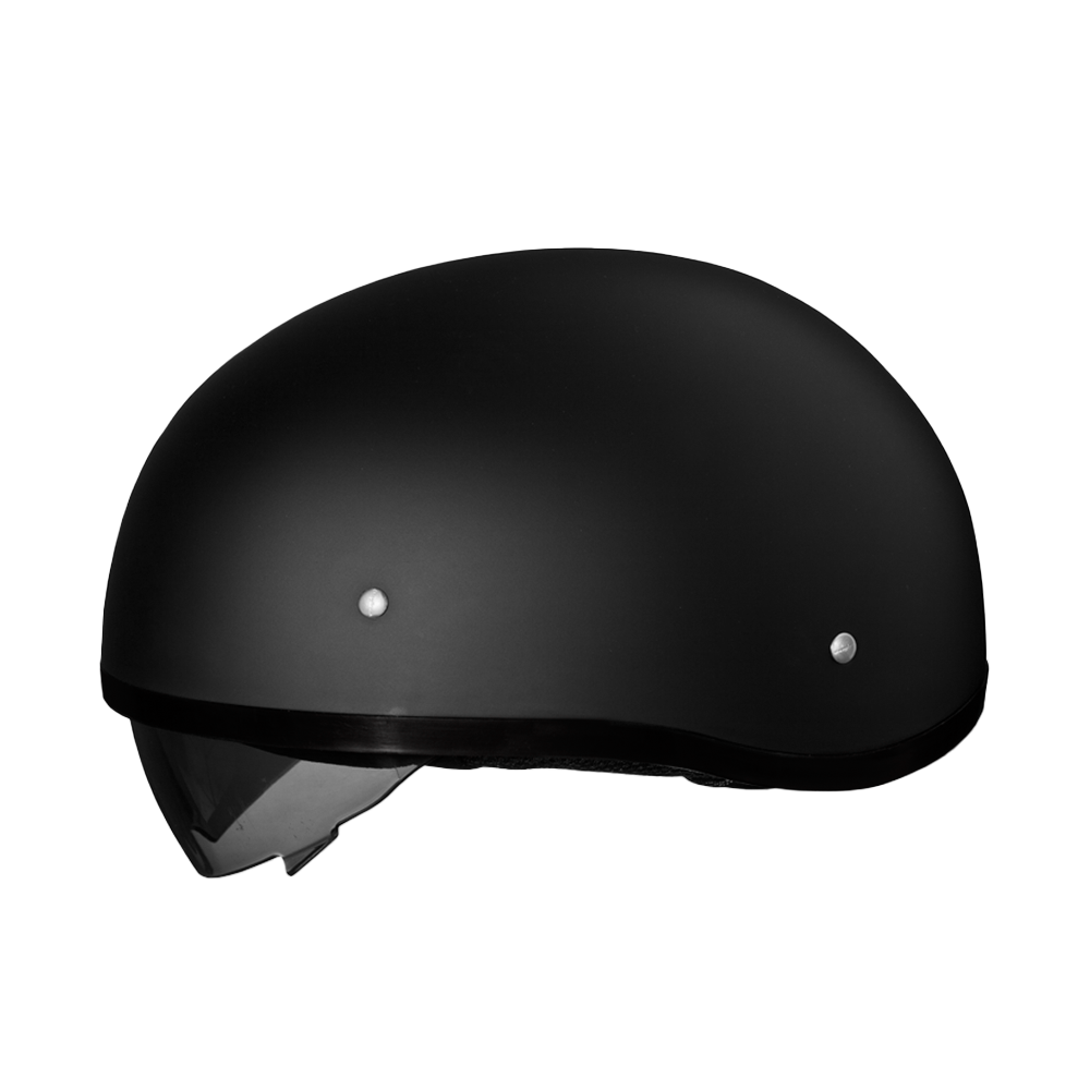 D.O.T. Daytona Skull Cap W/ Inner Shield- Dull Black DAYTONA SKULL CAP - INNER SHIELD Daytona Helmets