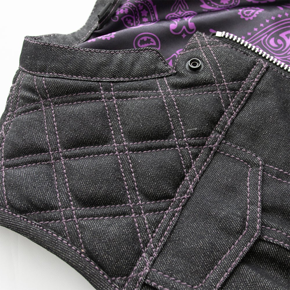 Eclipse Women's Club Style Denim Vest - Limited Edition Factory Customs First Manufacturing Company