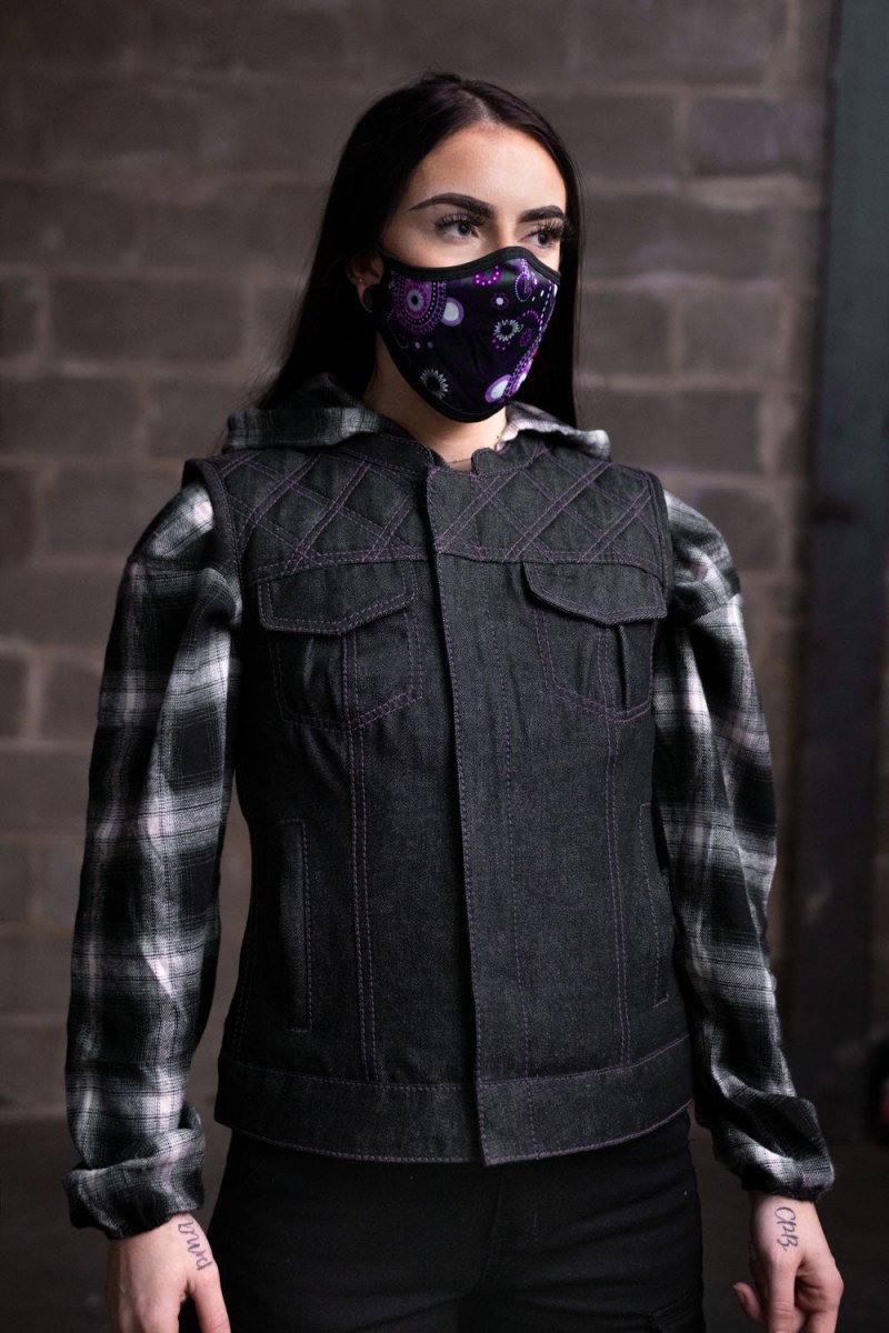 Eclipse Women's Club Style Denim Vest - Limited Edition Factory Customs First Manufacturing Company