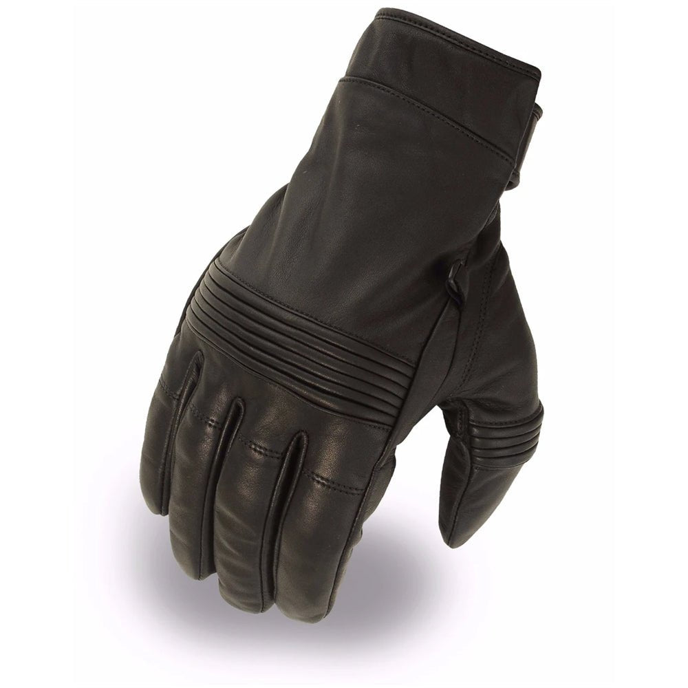 Flat Track Men's Leather Motorcycle Gloves Men's Gloves Accessories Black XS