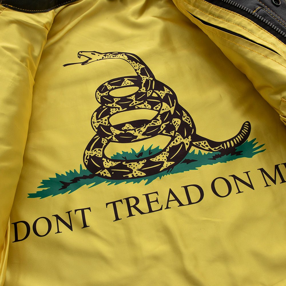 Gadsden - Men's Leather Motorcycle Vest - Limited Edition Factory Customs First Manufacturing Company