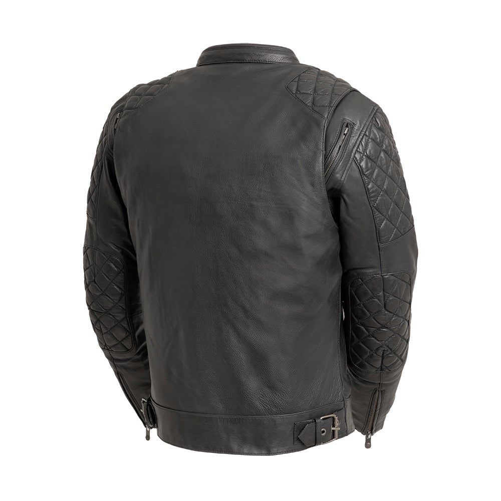 Grand Prix - Men's Leather Motorcycle Jacket Men's Leather Jacket Jackets