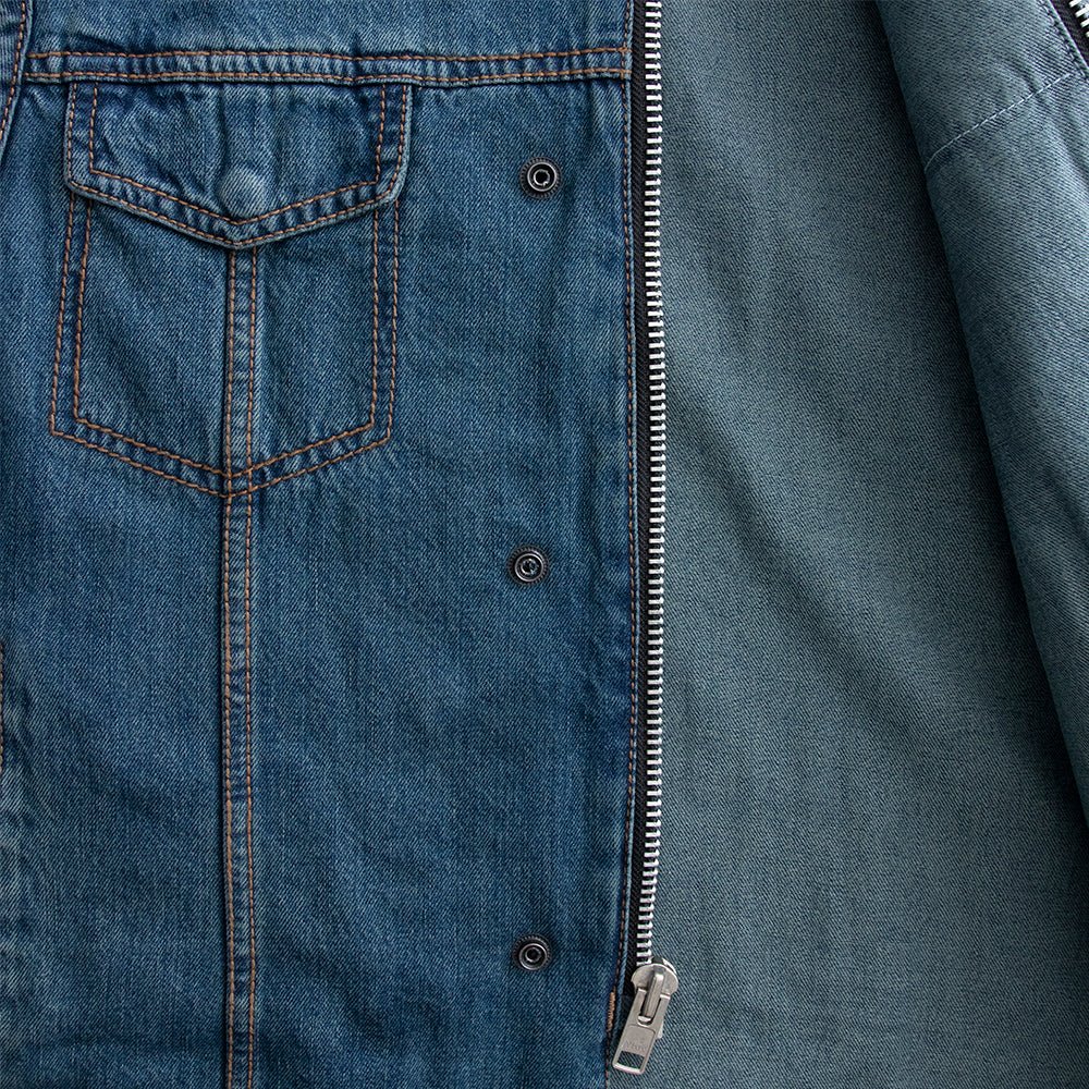 Havoc Men's Denim Motorcycle Vest Men's Denim Vest Vests