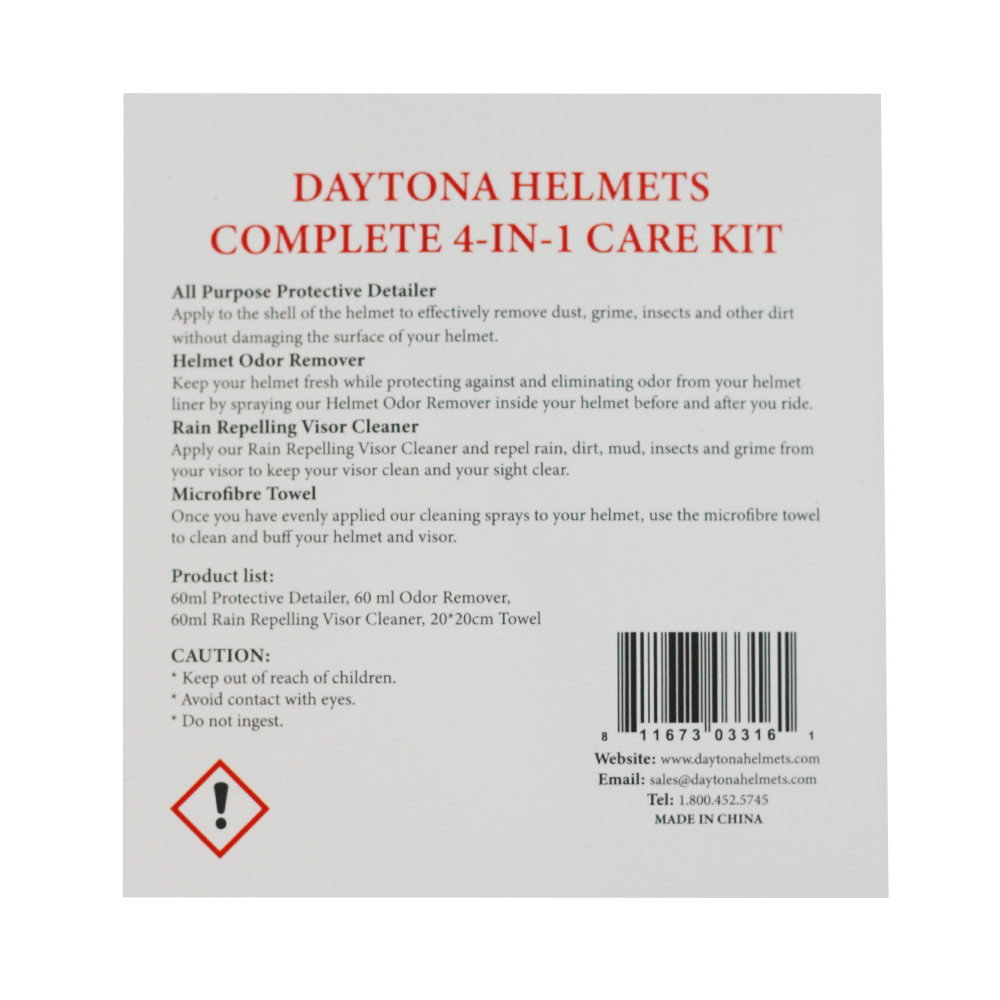 Helmet Care Kit- Single (CK-1) CARE KIT Daytona Helmets