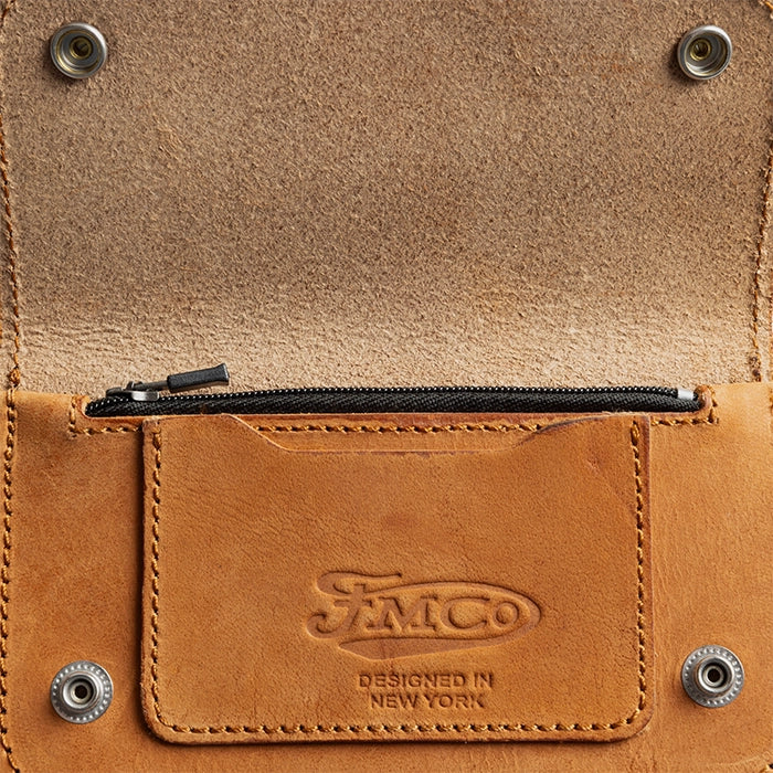 SMALL TRUCKER - Vegetable Tanned Leather Wallet