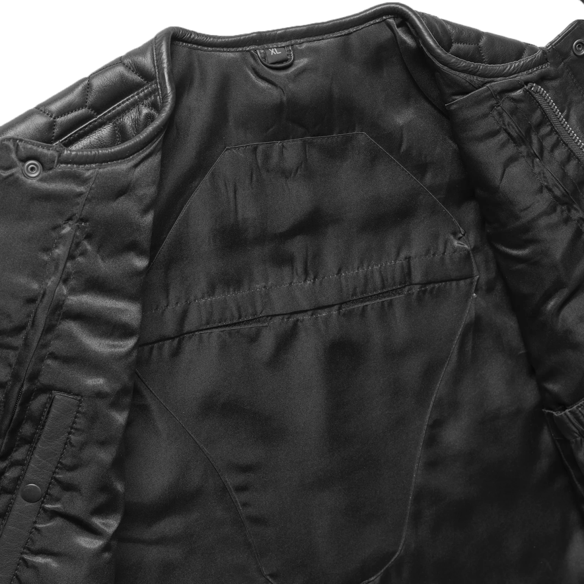 Hornet Men's Club Style Leather Vest Men's Leather Vest Vests