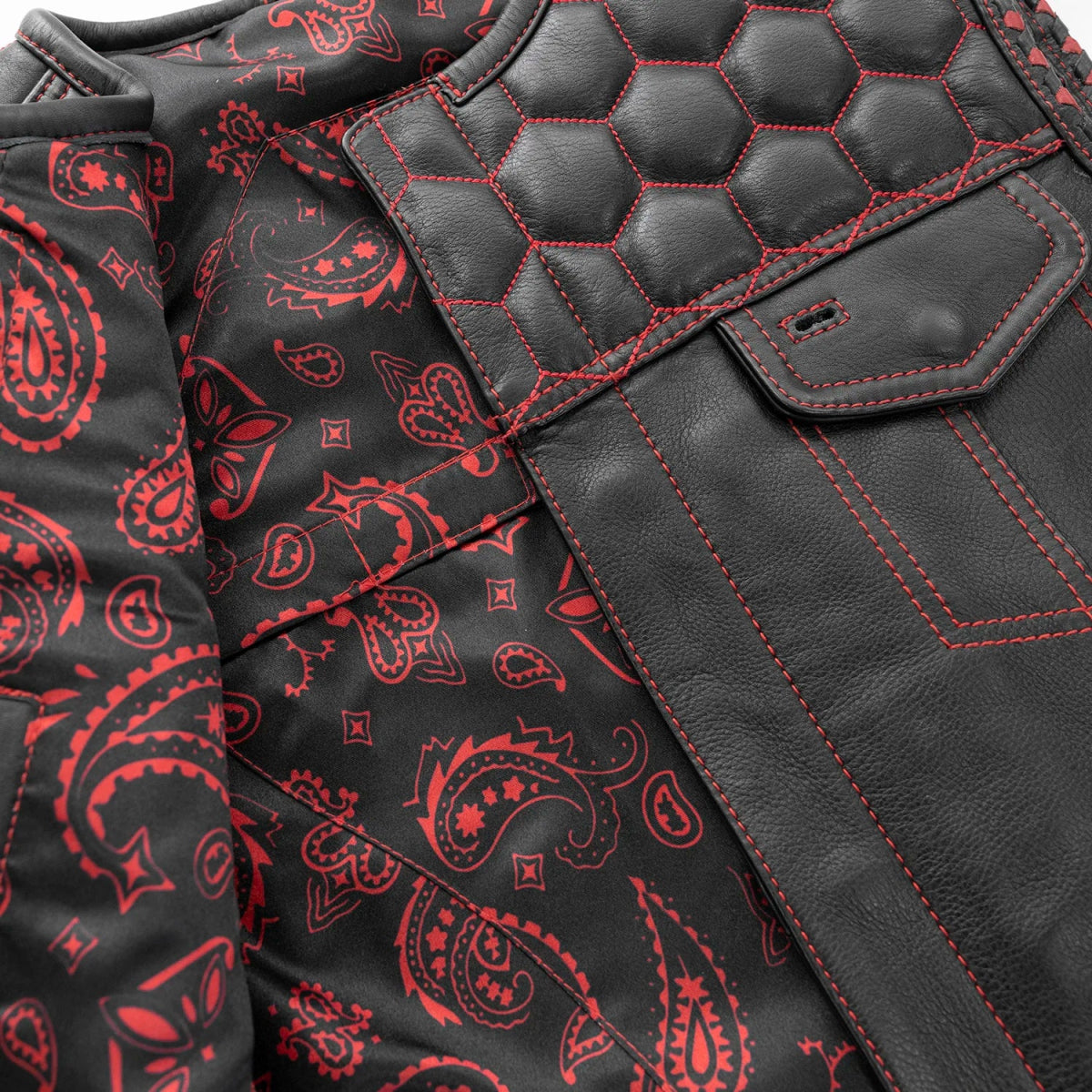 Hornet Men's Club Style Leather Vest Men's Leather Vest Vests