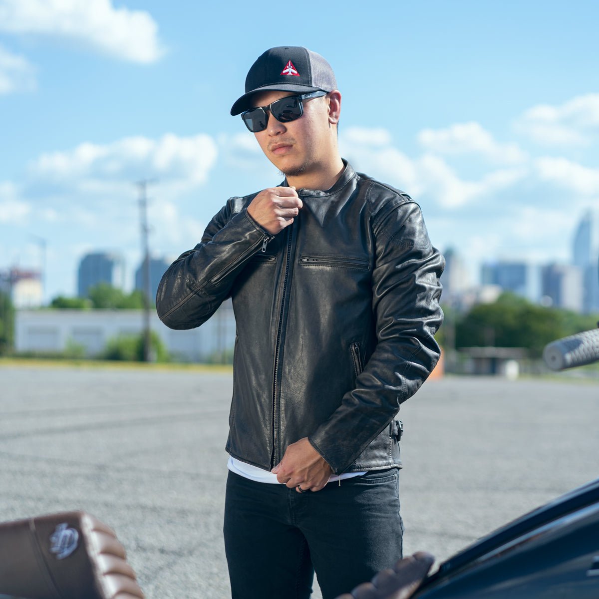 Indy Men's Motorcycle Leather Jacket Men's Leather Jacket Jackets