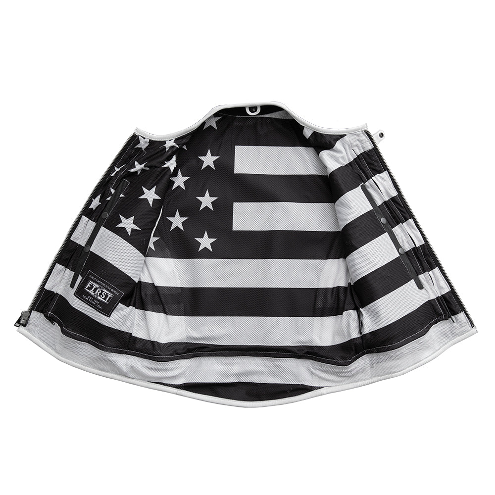 Jailbreak - Men's Swat Style Motorcycle Leather Vest Factory Customs First Manufacturing Company