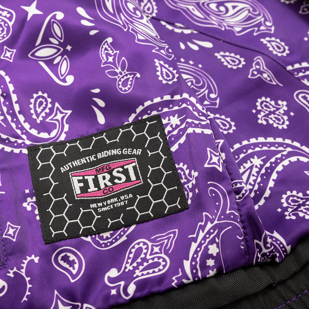 Jessica Women's Motorcycle Leather Vest - Purple - Limited Edition Women's Leather Vest Vests