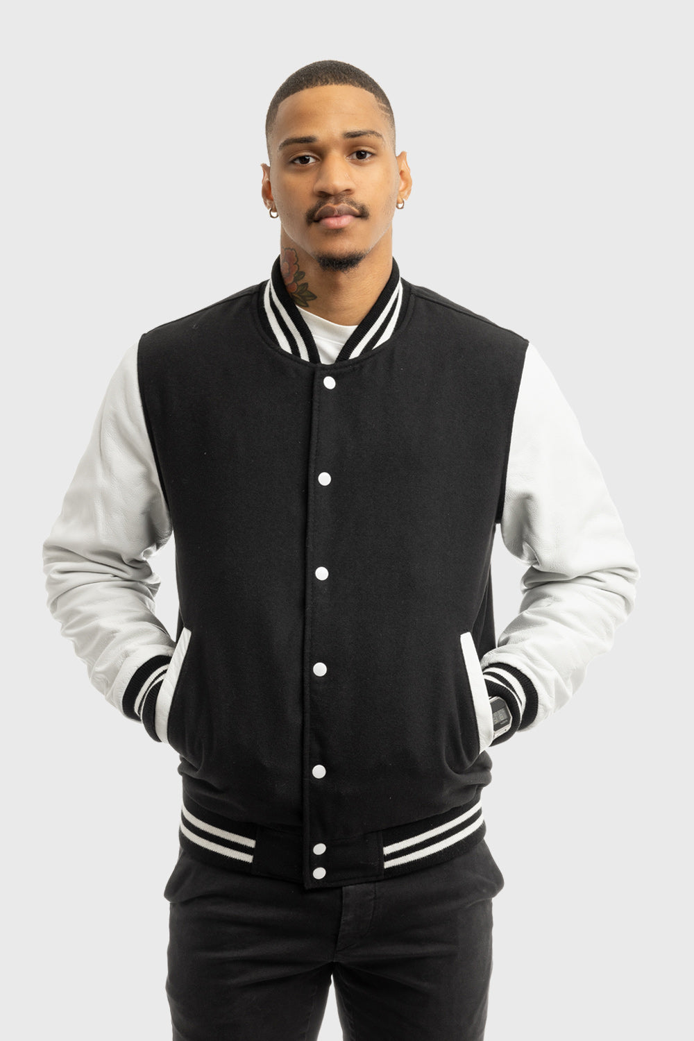 Jude Men's Varsity Jacket Men's Varsity Jacket FMCo White XS