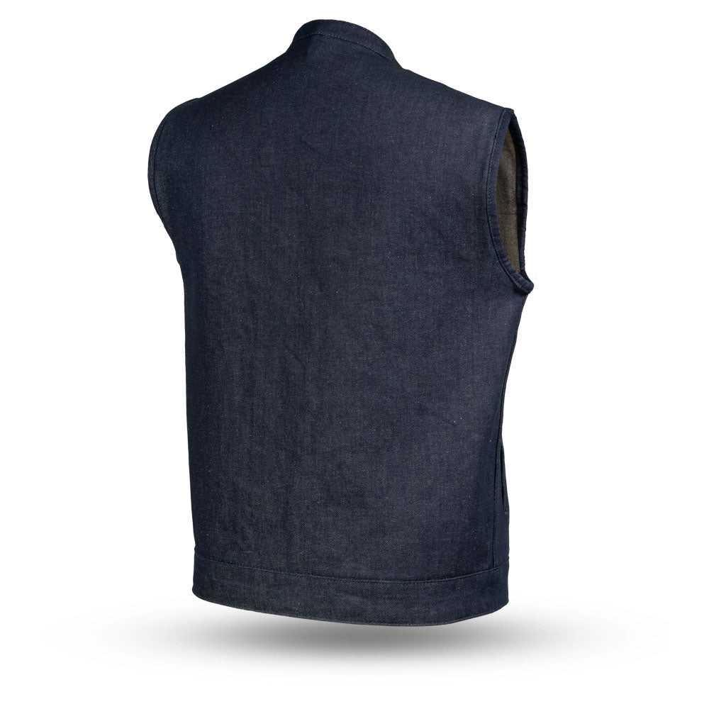 Kershaw Men's Motorcycle Denim Vest Men's Denim Vest Vests