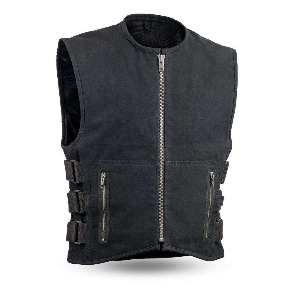 Knox Men's Motorcycle Swat Style Canvas Vest