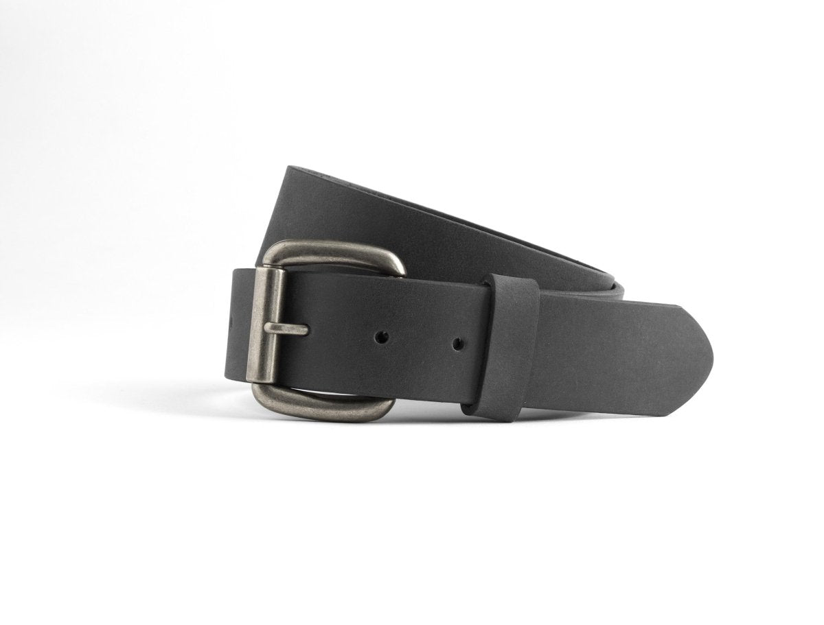 Leather Belt 1 1/2" Belt Accessories Black 32