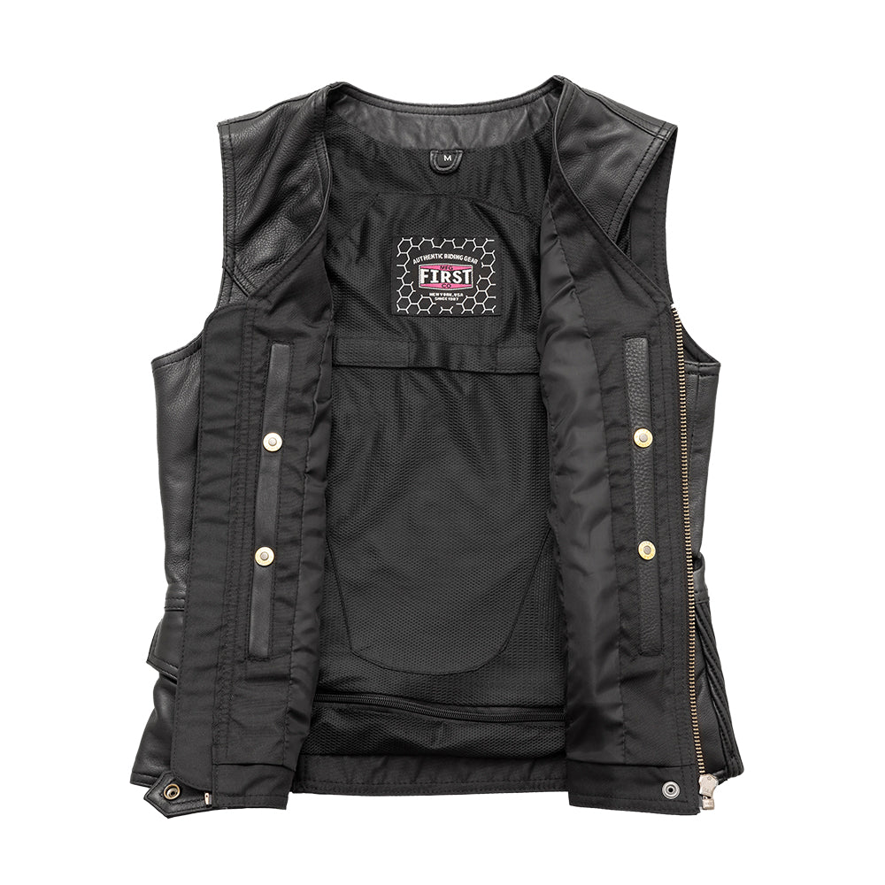 Lolita - Women's Motorcycle Leather Vest Women's Leather Vest Vests