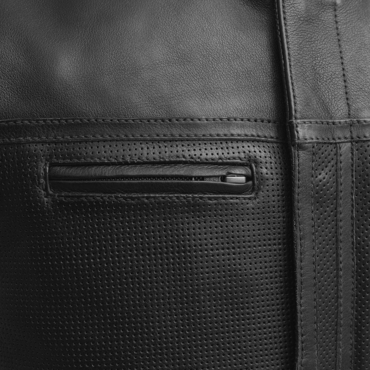 Lowrider Perforated Men's Leather Vest Men's Perforated Leather Vest Vests