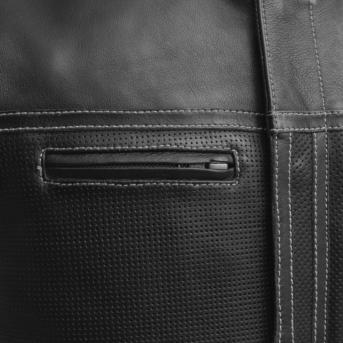 Lowrider Perforated Men's Leather Vest Men's Perforated Leather Vest Vests