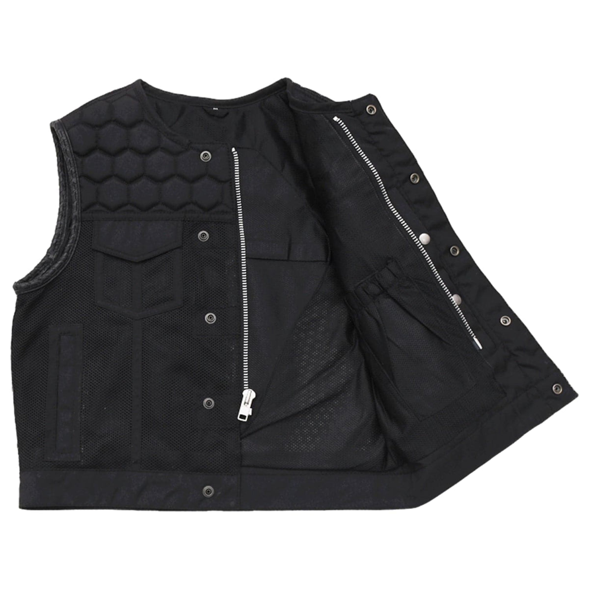 Lowside Hornet Moto Mesh Men's Club Style Vest Men's Moto Mesh Vest Vests