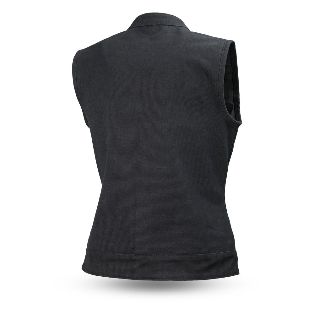 Ludlow Women's Motorcycle Canvas Vest Women's Canvas Vest Vests