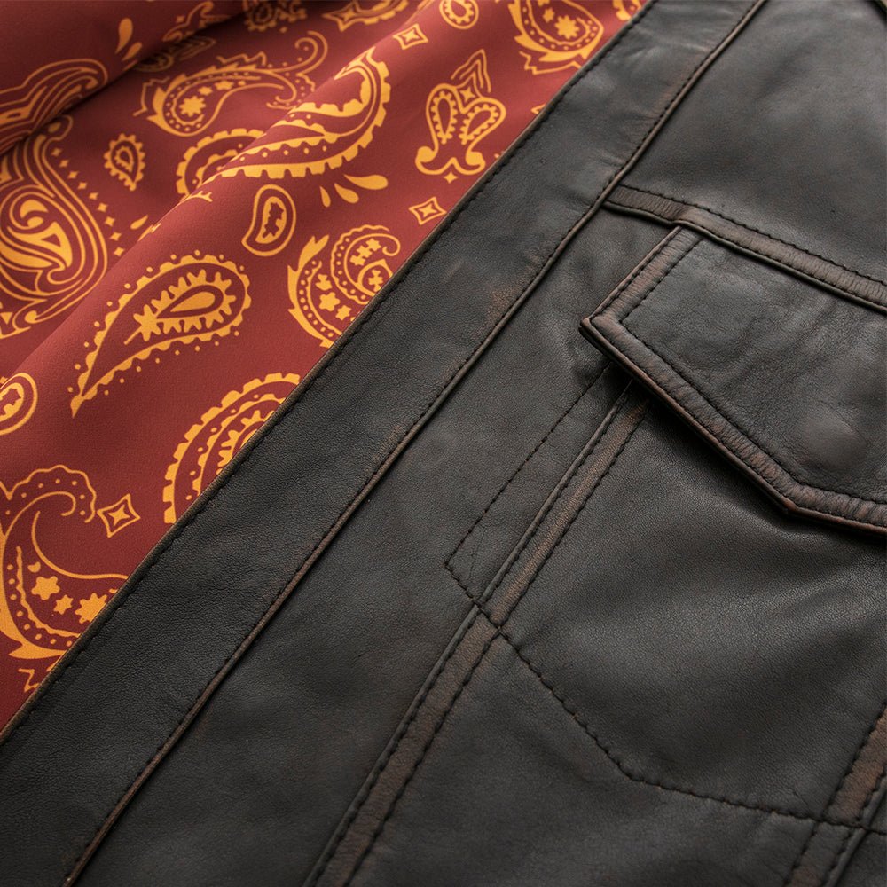 Maduro - Men's Motorcycle Leather Shirt Men's Shirt First Manufacturing Company