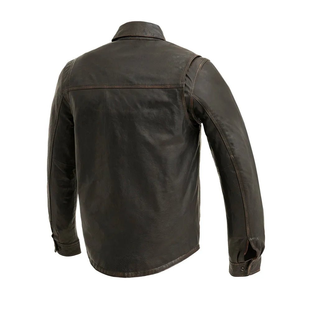 Maduro - Men's Motorcycle Leather Shirt Men's Shirt First Manufacturing Company