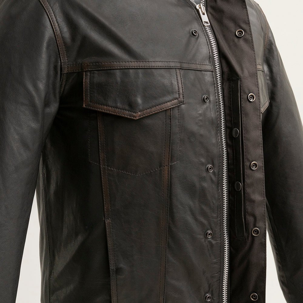 Maduro - Men's Motorcycle Leather Shirt Men's Shirt First Manufacturing Company