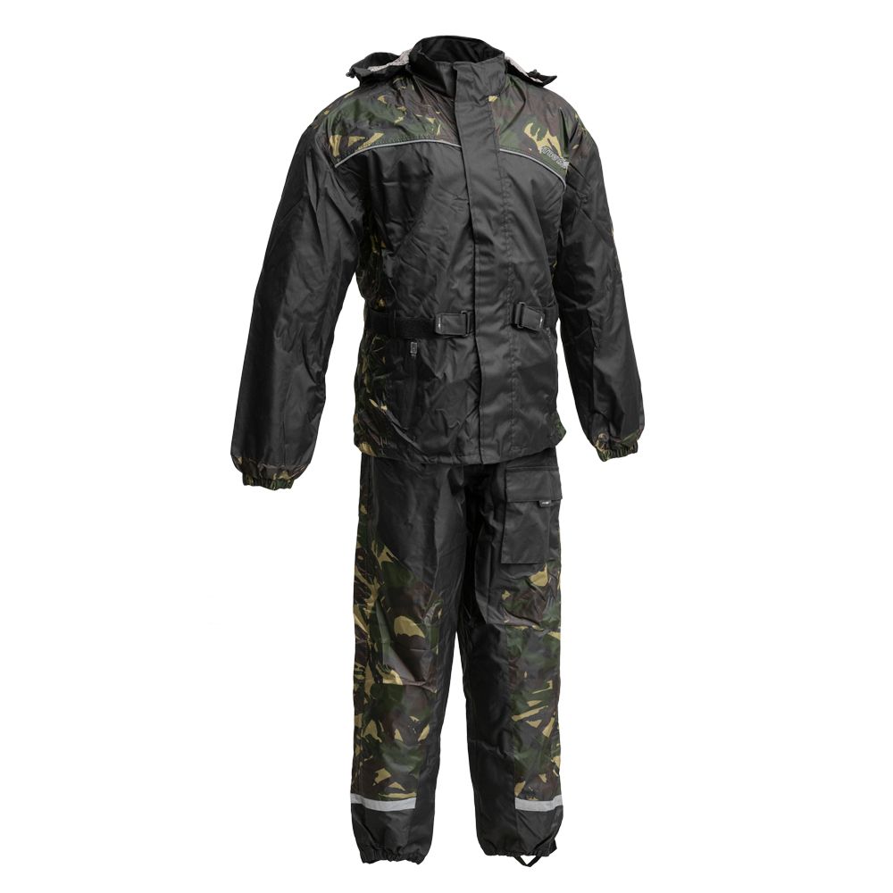 Men's Motorcycle Rain Suit - Camo Rain Suit Accessories S