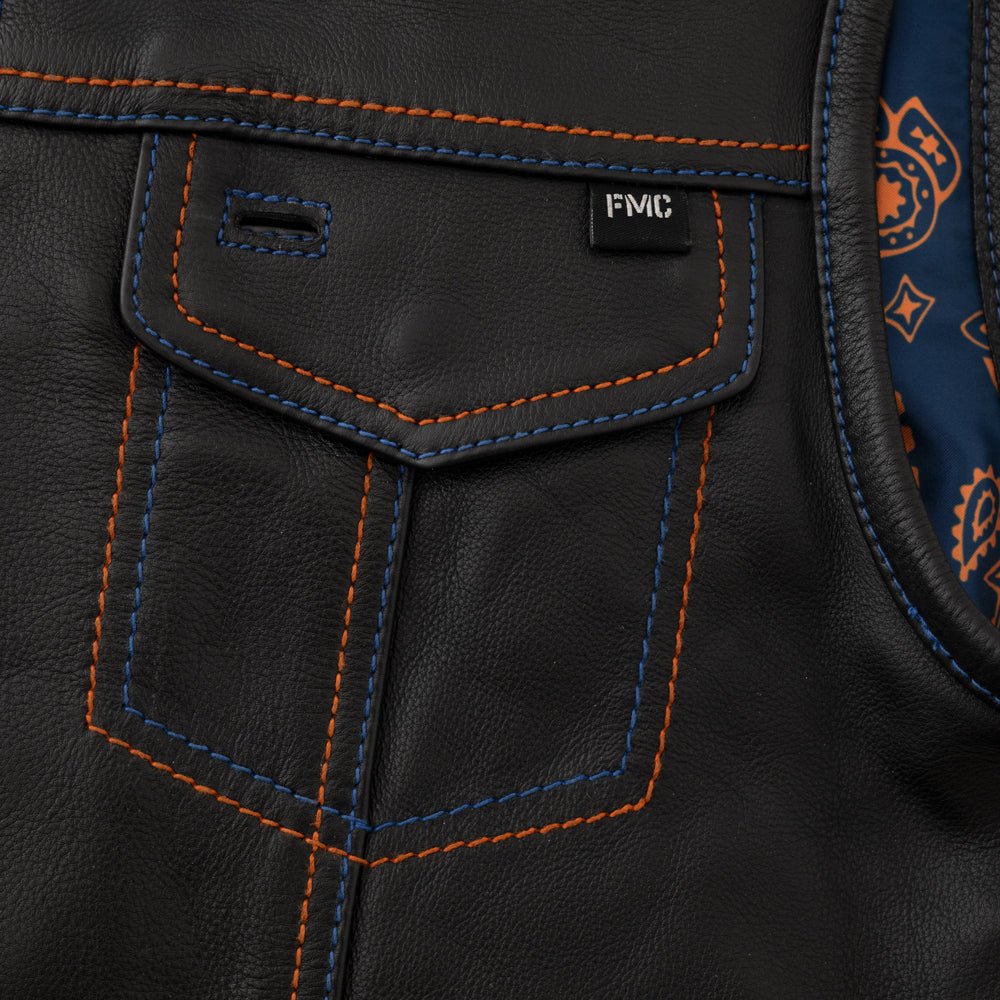 Metro - Men's Club Style Motorcycle Vest Factory Customs First Manufacturing Company