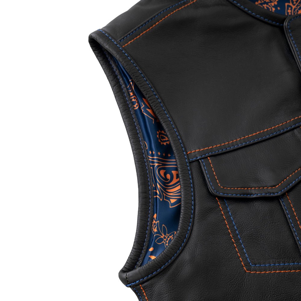 Metro - Men's Club Style Motorcycle Vest Factory Customs First Manufacturing Company