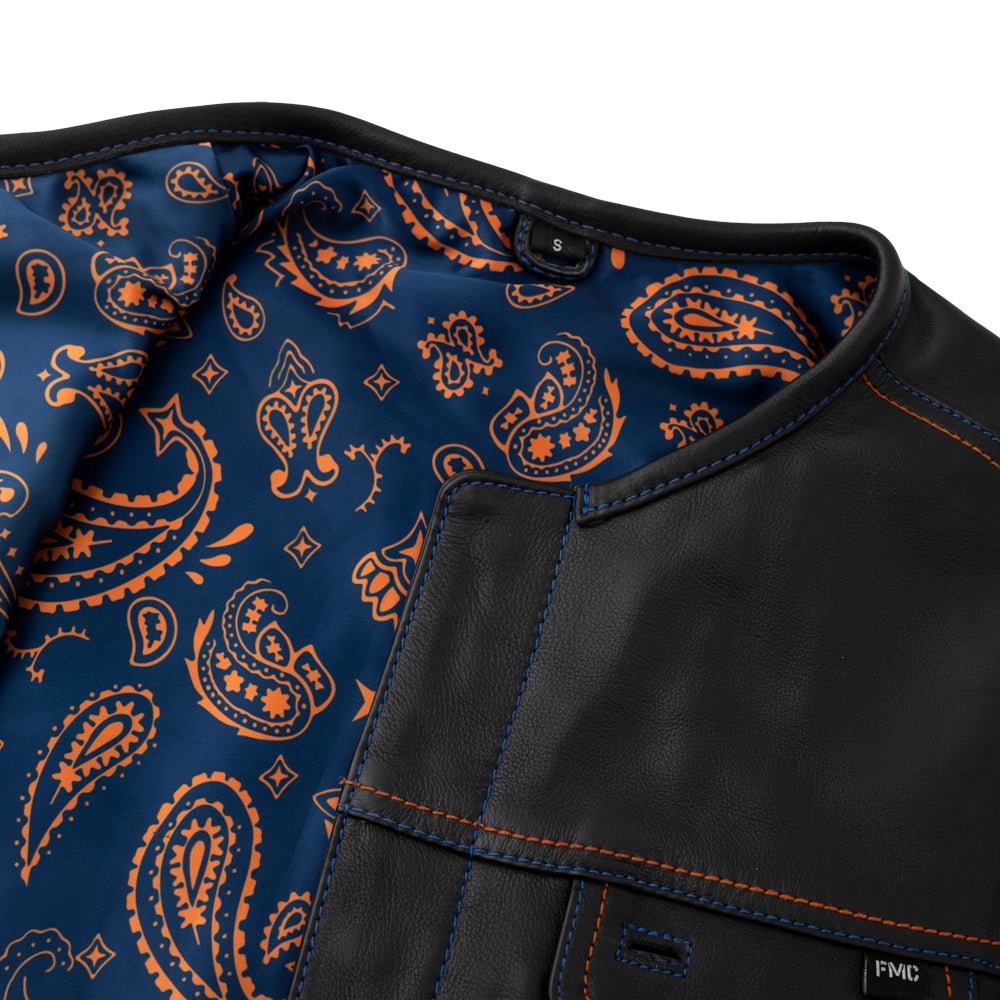 Metro - Men's Club Style Motorcycle Vest Factory Customs First Manufacturing Company