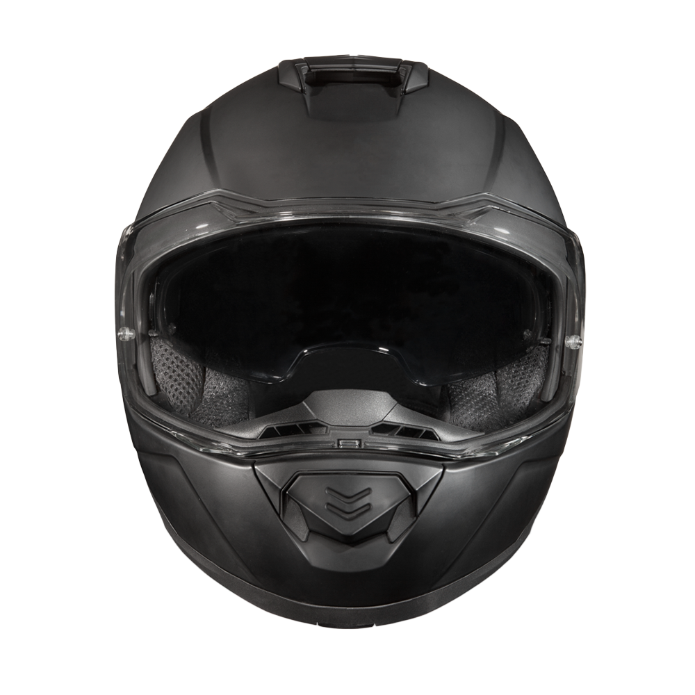 Daytona Glide Modular Motorcycle Helmet - DOT Approved, Bluetooth Ready, Dual Visor, Men/Women/Youth - Dull Black GLIDE Daytona Helmets