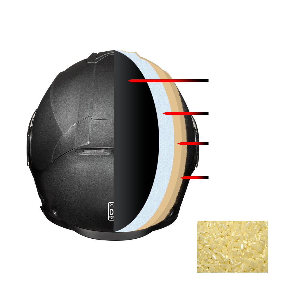 Daytona Glide Modular Motorcycle Helmet - DOT Approved, Bluetooth Ready, Dual Visor, Men/Women/Youth - Gun Metal Grey Metallic GLIDE Daytona Helmets