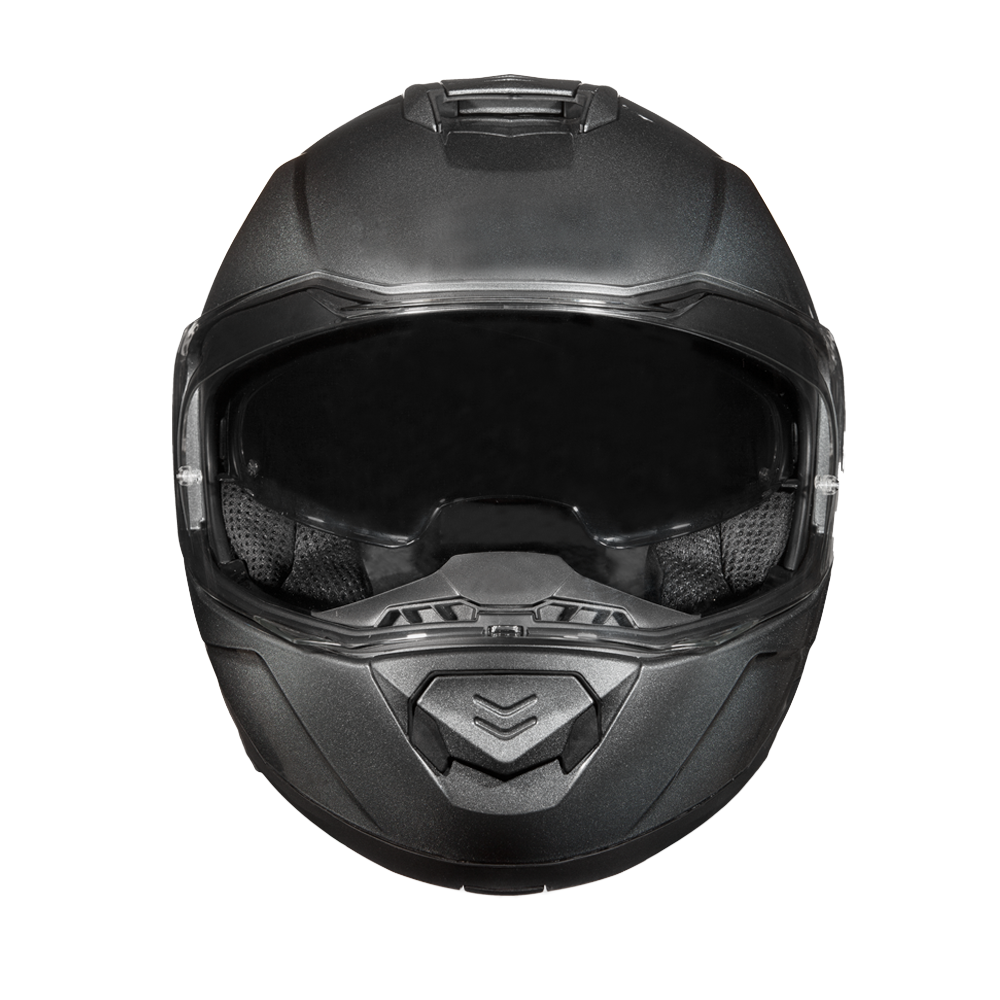 Daytona Glide Modular Motorcycle Helmet - DOT Approved, Bluetooth Ready, Dual Visor, Men/Women/Youth - Gun Metal Grey Metallic GLIDE Daytona Helmets