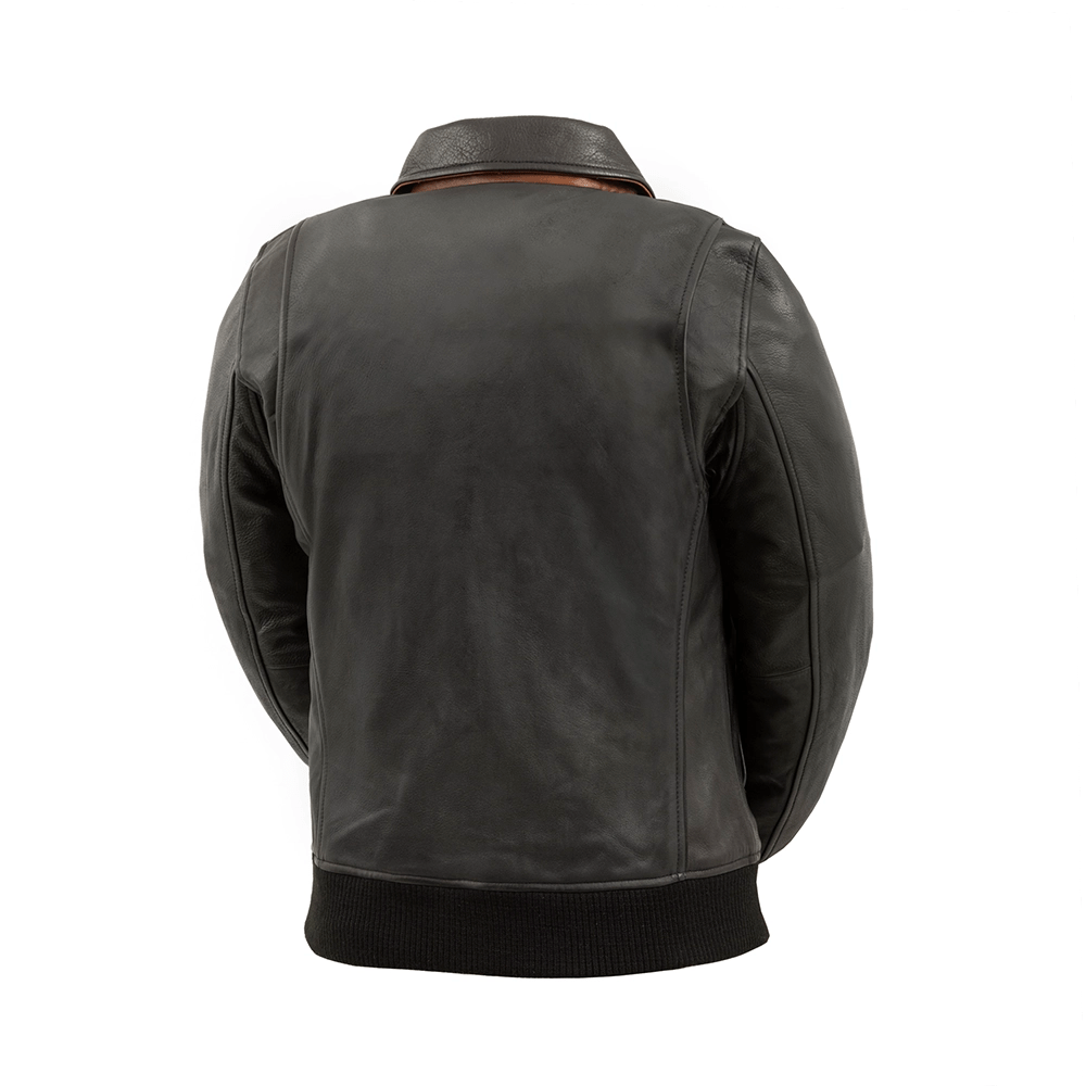 Nancy - Women's Moto Bomber Leather Jacket Women's Bomber Jacket First Manufacturing Company