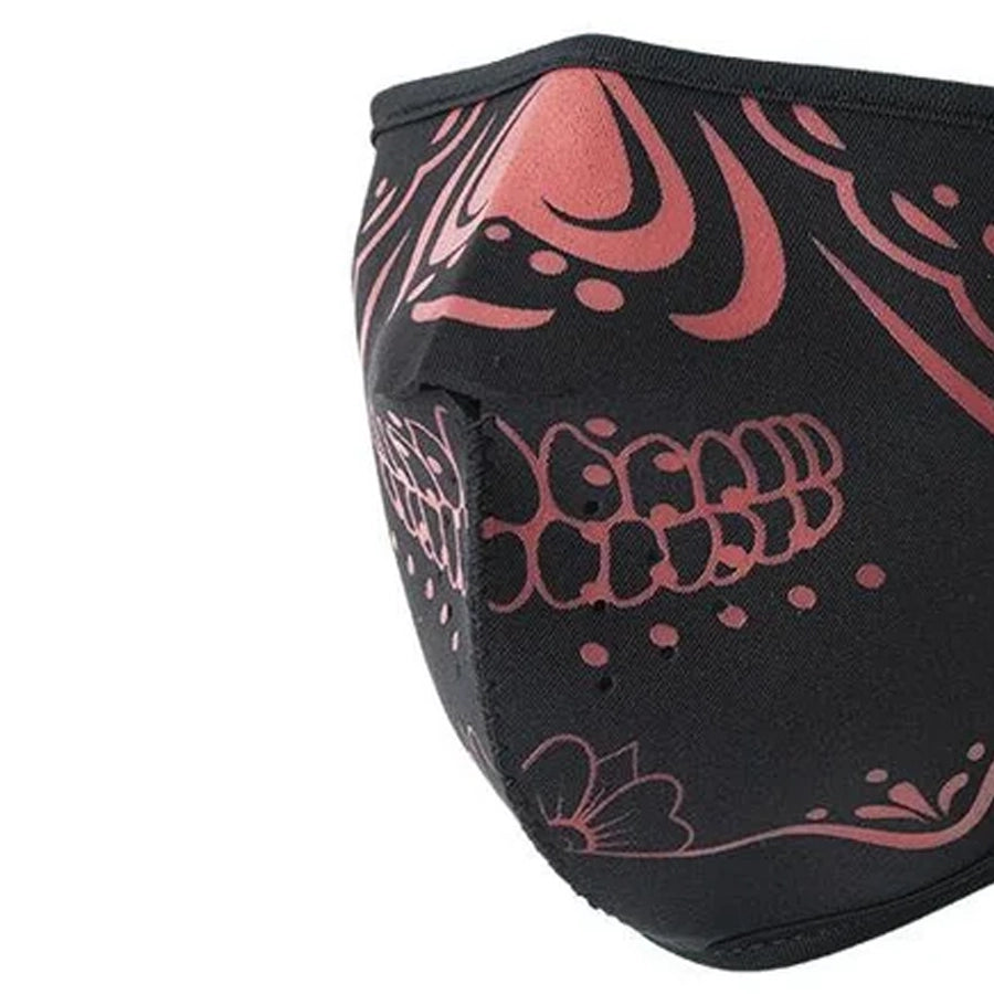 Neoprene Half Face Inverse Skull Riding Mask Face Mask Accessories