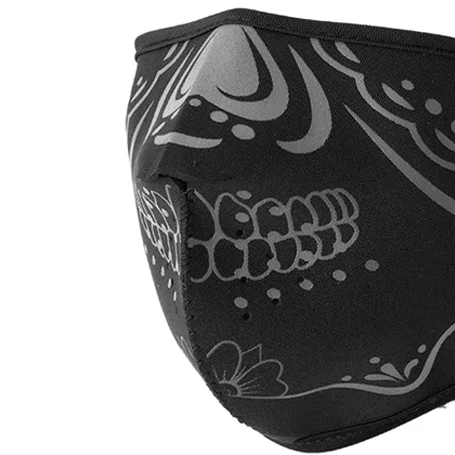 Neoprene Half Face Inverse Skull Riding Mask Face Mask Accessories