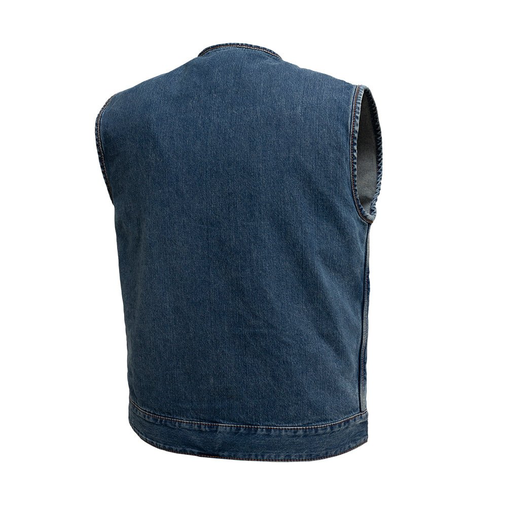 No Limit - Men's Motorcycle Denim Vest Men's Denim Vest Vests