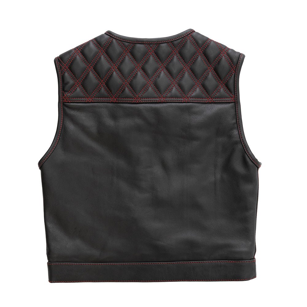 Nova - Men's Leather Lowside Vest - Limited Edition Factory Customs First Manufacturing Company