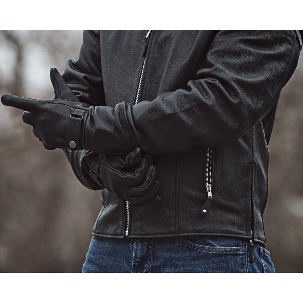 Phenom - Men's Motorcycle Leather Gauntlet Men's Gauntlet Accessories