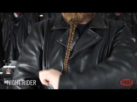 Night Rider Men's Motorcycle Leather Jacket Men's Leather Jacket Jackets