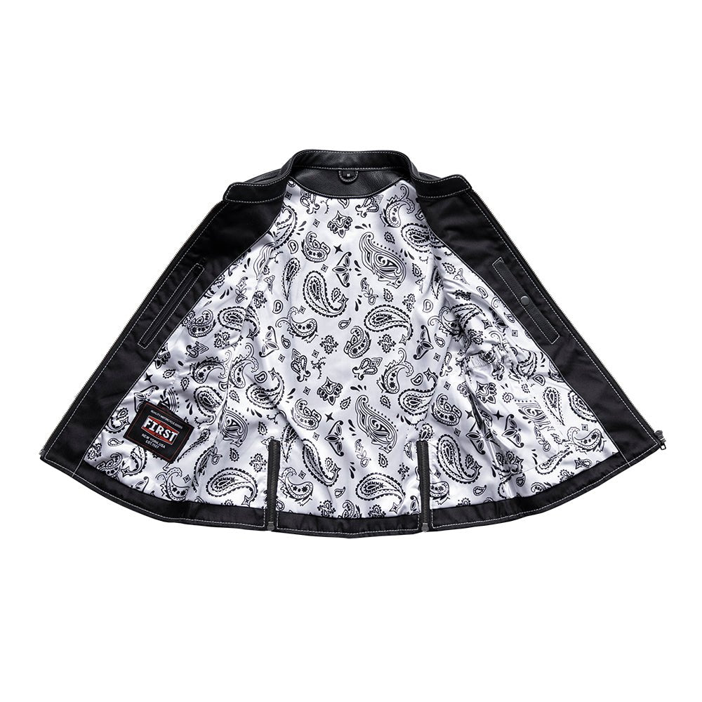 Quinn Women's Club Style Leather Vest - Limited Edition Factory Customs First Manufacturing Company