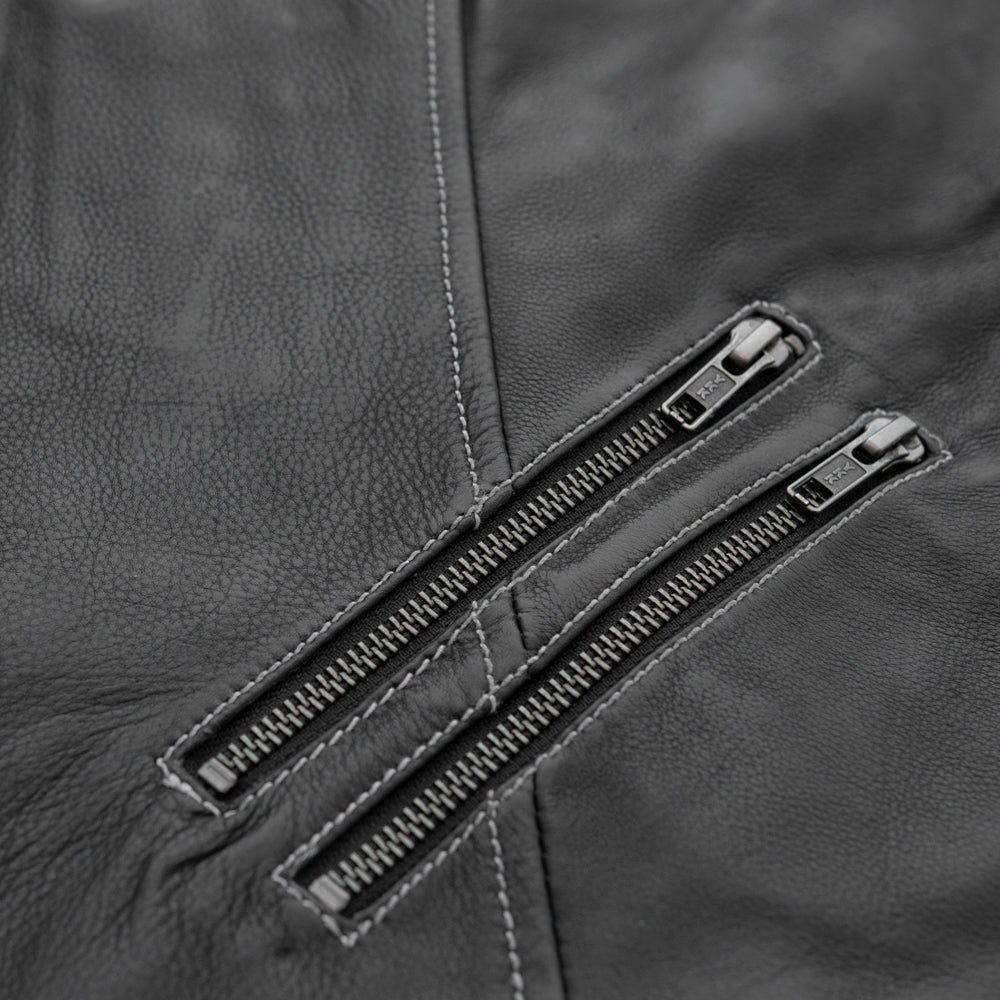 Quinn Women's Club Style Leather Vest - (Limited Edition) Factory Customs First Manufacturing Company