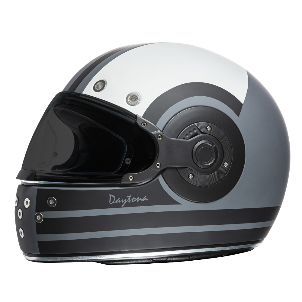 DOT Daytona Retro Full Face Motorcycle Helmet: Vintage Style for Men, Women, & Youth - W/ Racer RETRO Daytona Helmets