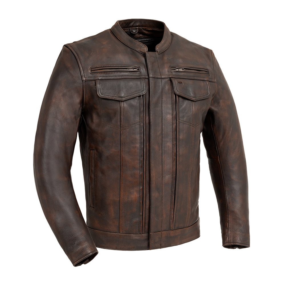 Raider Men's Motorcycle Leather Jacket Men's Leather Jacket Jackets Copper S