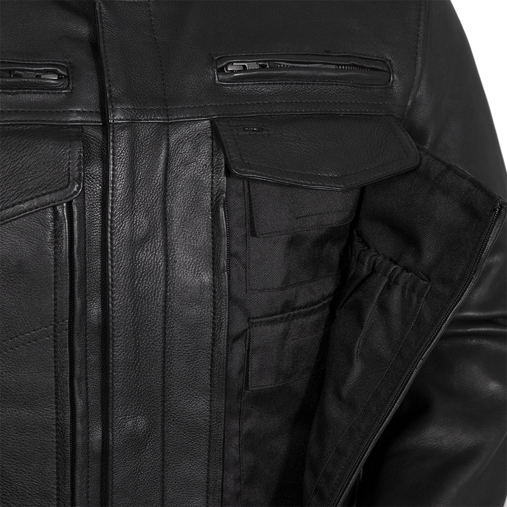 Raider Men's Motorcycle Leather Jacket Men's Leather Jacket Jackets