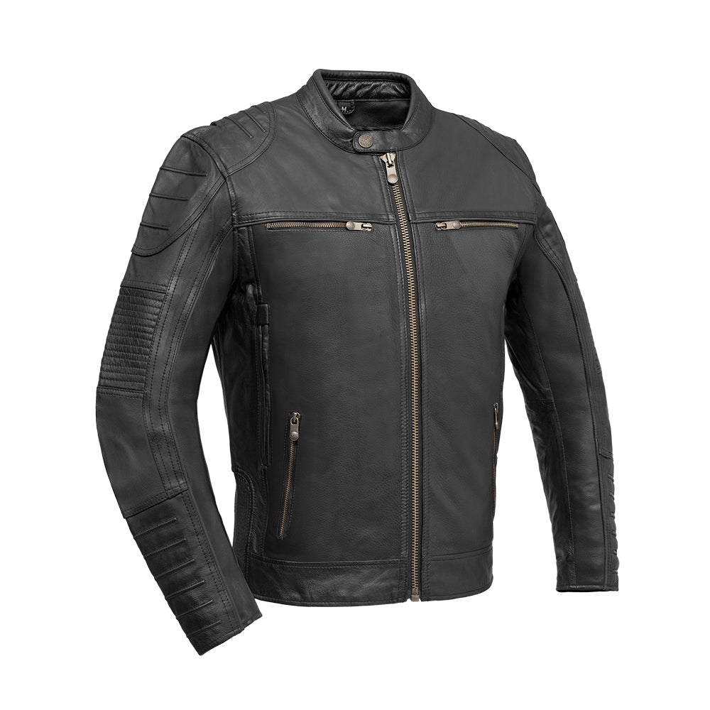 Raptor Men's Motorcycle Leather Jacket Men's Leather Jacket Jackets Black S