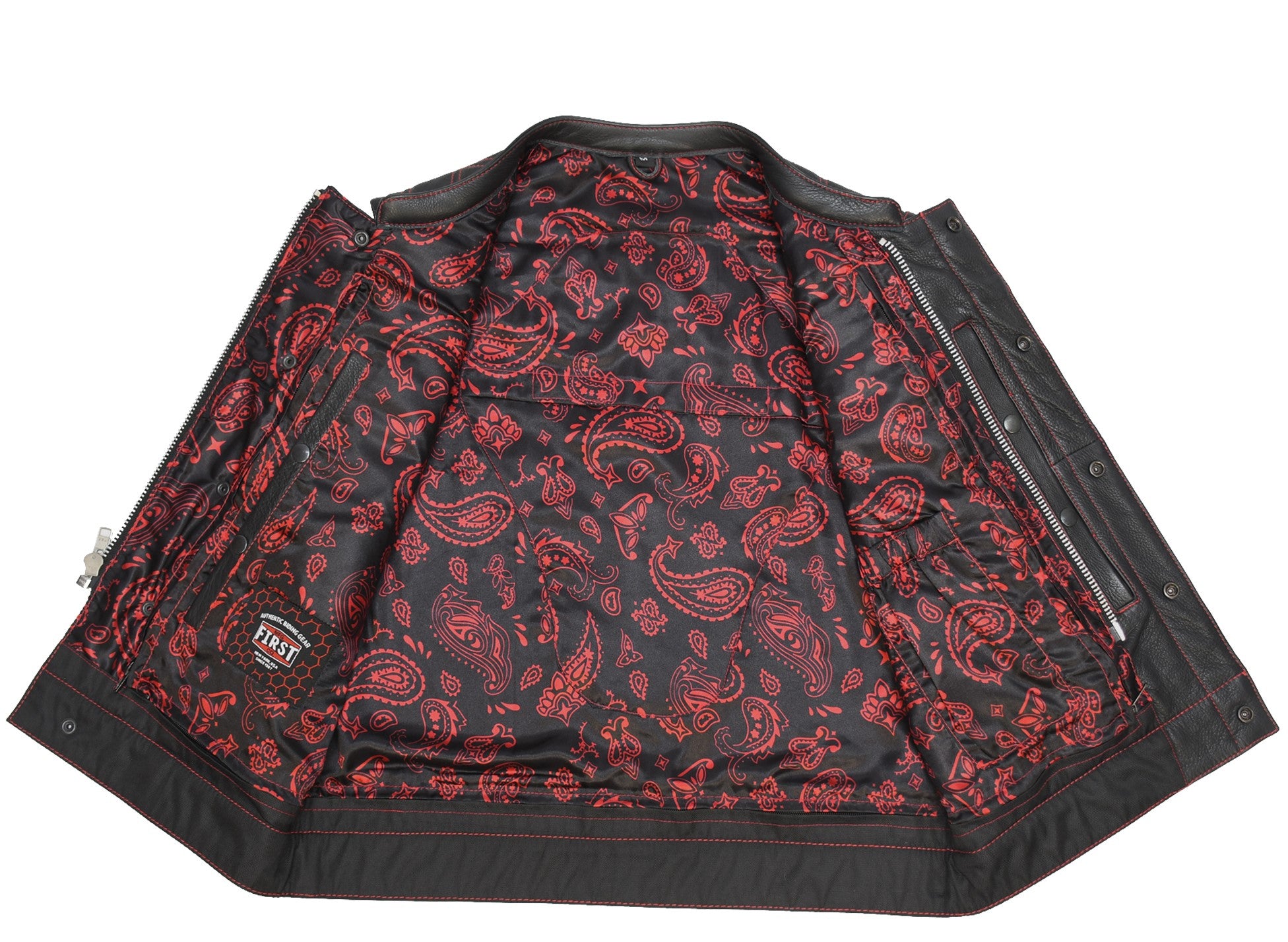 Upside Men's Club Style Leather Vest