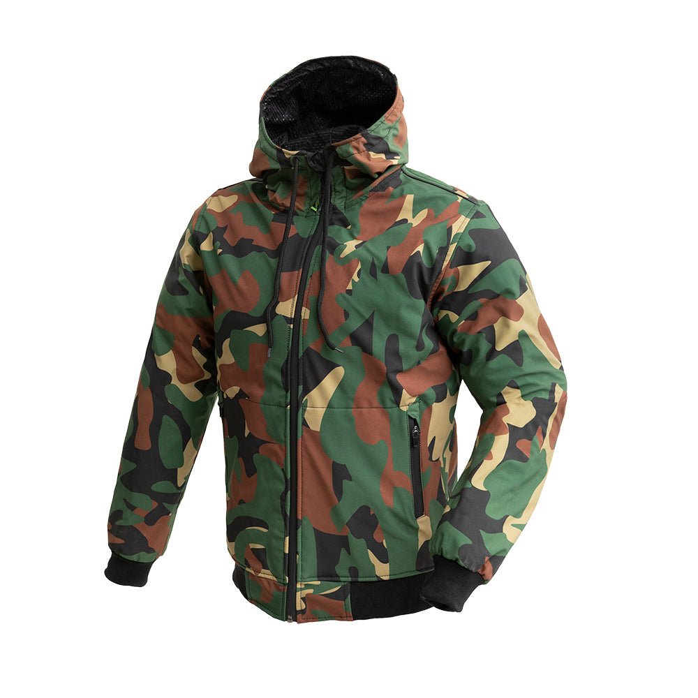 Reign Men's Breathable Rain Jacket Men's Rain Jacket Jackets Green Camo S